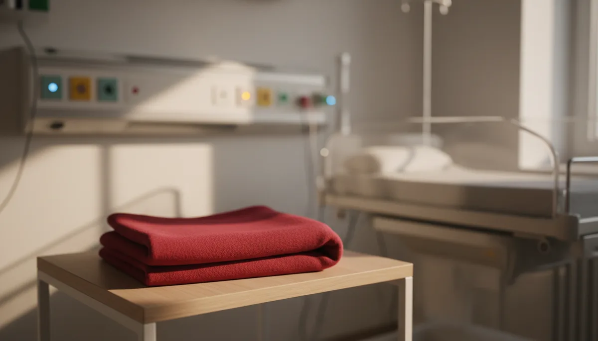 A quiet neonatal unit with softly lit monitoring equipment